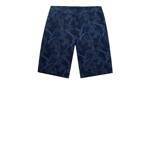 10Blue Giordano летние шорты на талию стандартной высоты выполнены из натурального льна и хлопка,имеют несколько цветовых решений - Цвет: 10Blue