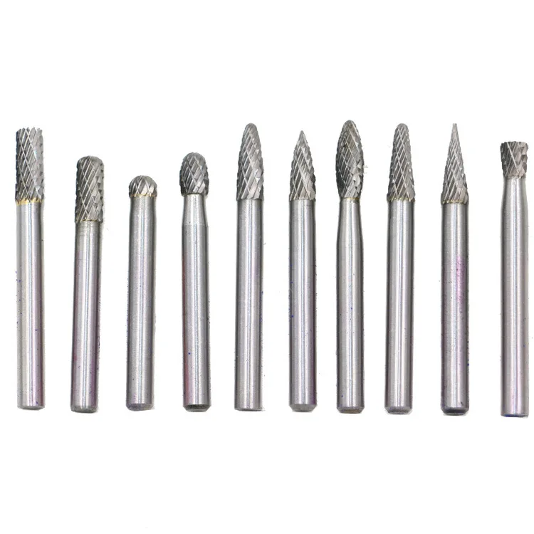 10 шт. 1/8 &quotхвостовик вольфрамовый твердосплавный фреза роторная Brocas Com Escareador HSS