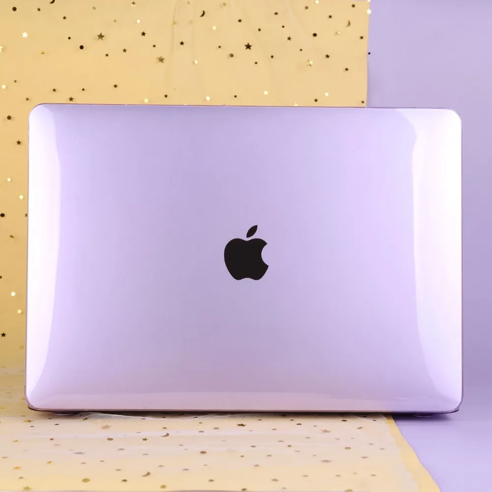 Прозрачный кристально чистый чехол для Macbook Air Pro retina 11 12 13 15 16 дюймов Touch Bar/Touch ID A2141 A1932 A1989 A2159