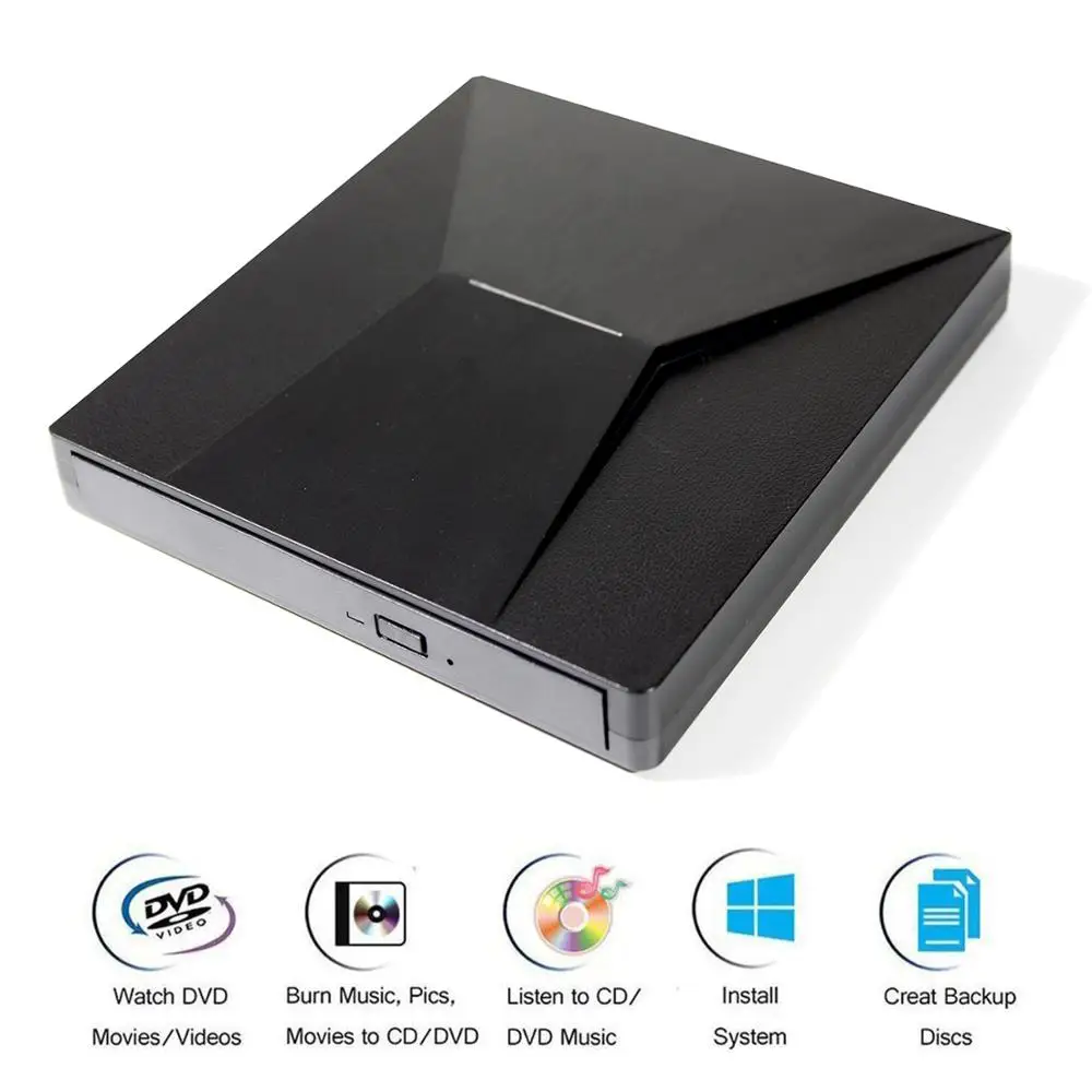 YiYaYo Type C USB 3 0 DVD привод Оптический CD ROM плеер RW RAM горелка для HP ноутбука ПК |