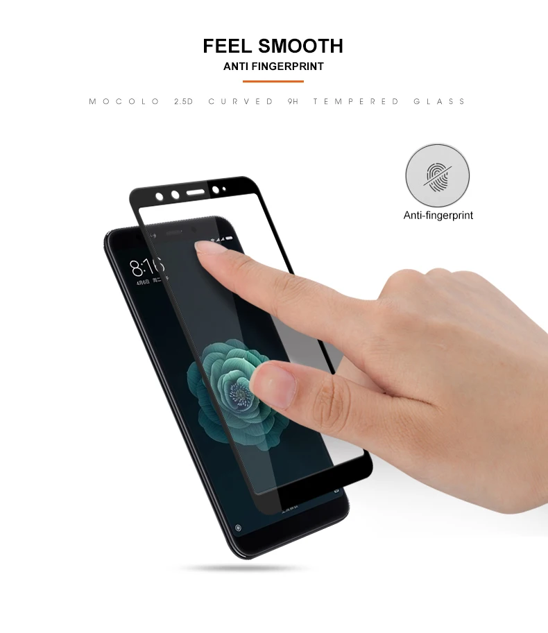 Xiaomi mi A2 закаленное Стекло Mocolo полное покрытие Стекло для xiaomi mi 6X Экран Защитная пленка для xiaomi mi A2 2 mi 6X6 X защитная пленка