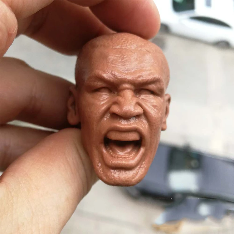 1/6 шкала бокса король Tyson Роар соревнование Экспрессия Неокрашенная голова для 12