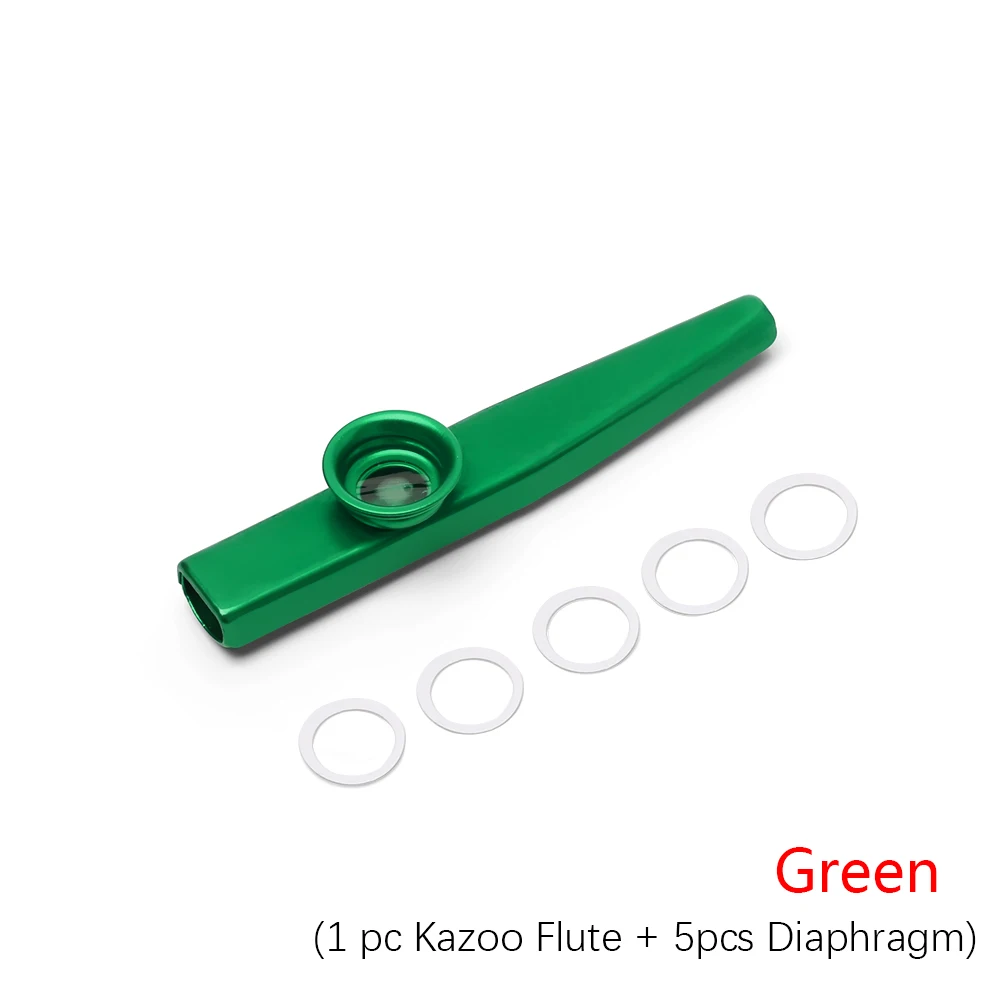 Зеленый 6 цветов kazoo легкий портативный для начинающих флейта любителей музыки опционально деревянный духовой инструмент простой дизайн - Цвет: Зеленый