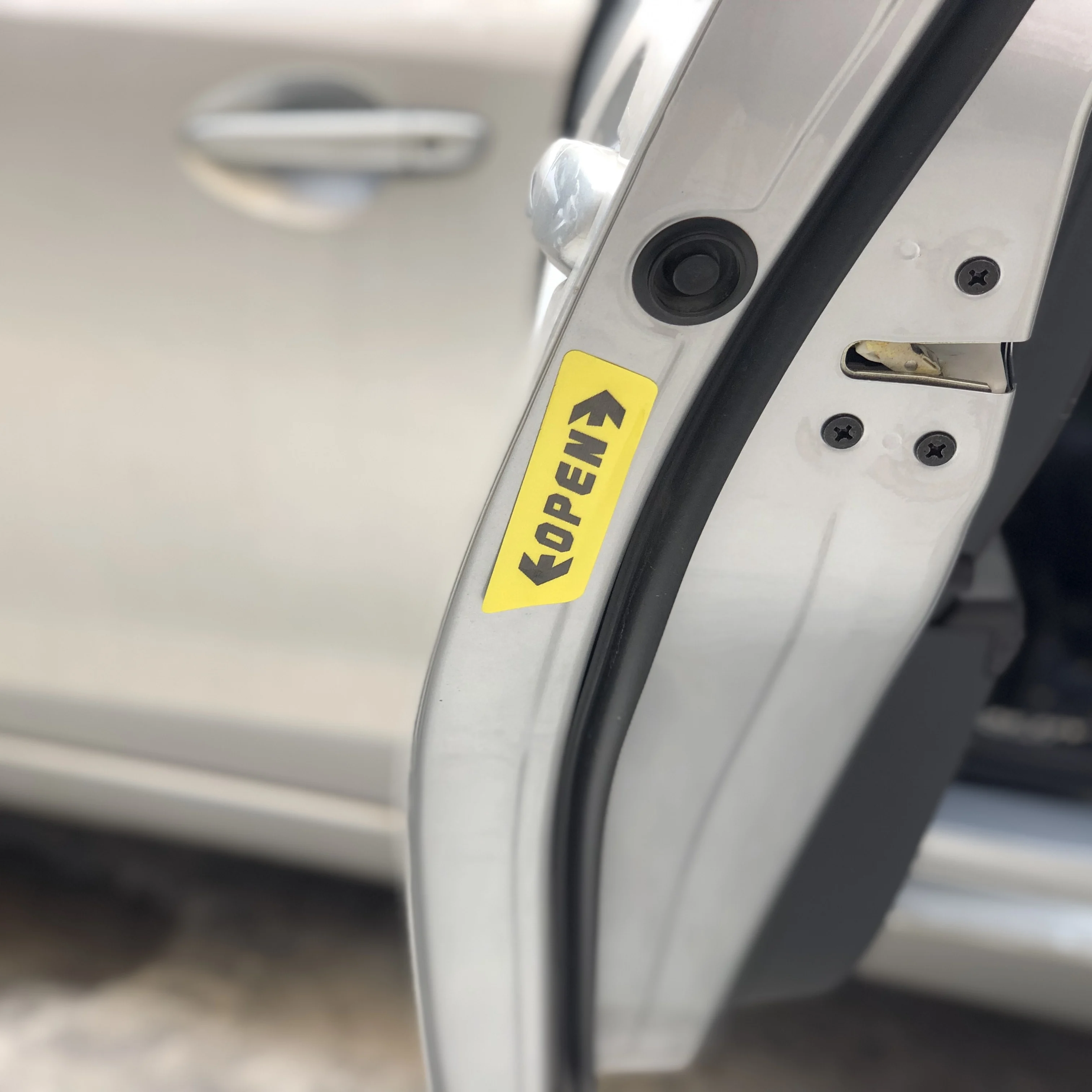 Предупреждение ющая наклейка для открывания автомобильных дверей Toyota SIENTA Vellfire