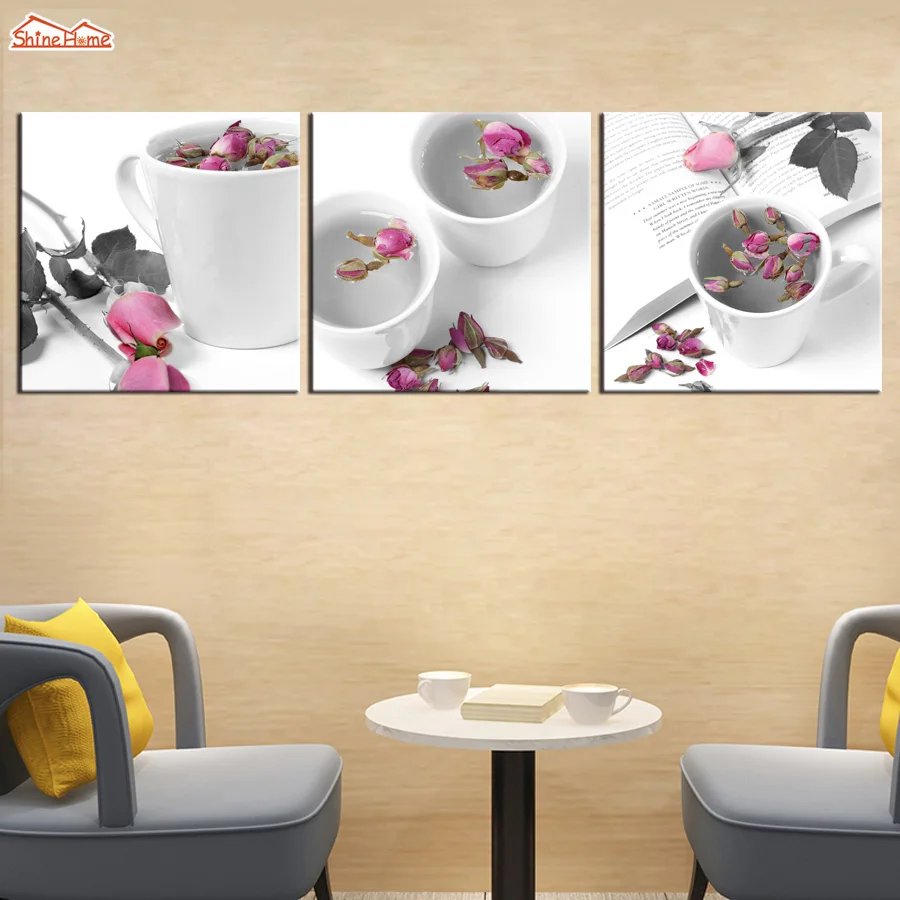 Настенное художественное полотно картины в скандинавском стиле Триптих