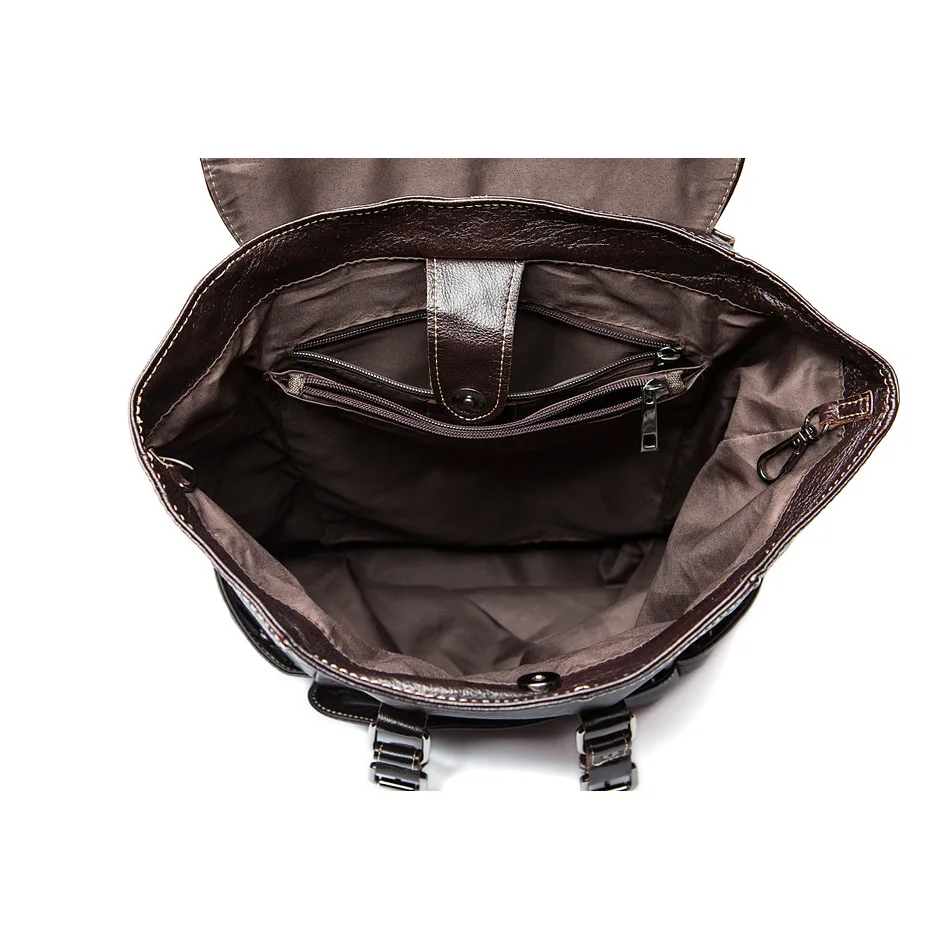 Мужские рюкзаки из натуральной кожи 13 дюймов сумки для ноутбука модный школьный