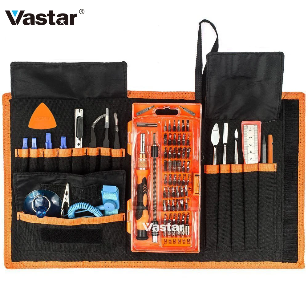 Набор отверток Vastar 78 в 1, отвертка Torx, набор инструментов для ремонта iPhone, мобильных телефонов, планшетов, ПК, ручные инструменты