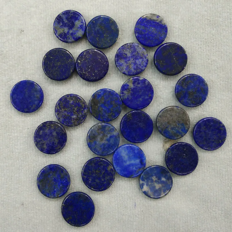 Модные круглые кабошоны из натурального лазурита высокого качества для