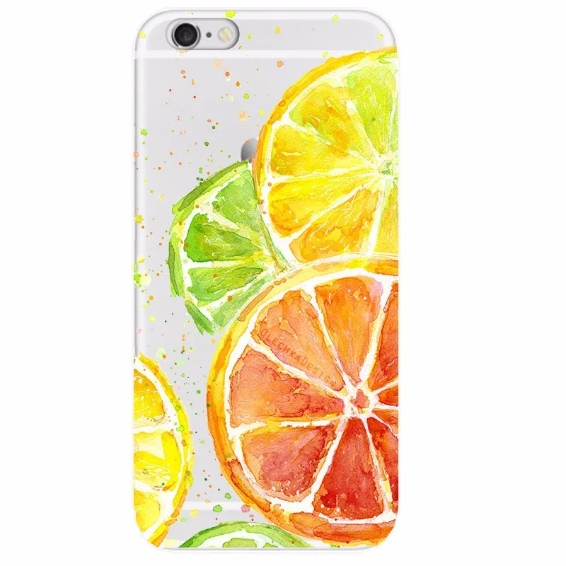 Чехол с фруктовым бананом и цветочным рисунком для apple iphone 6s 6 7 8 plus 5se 5 S