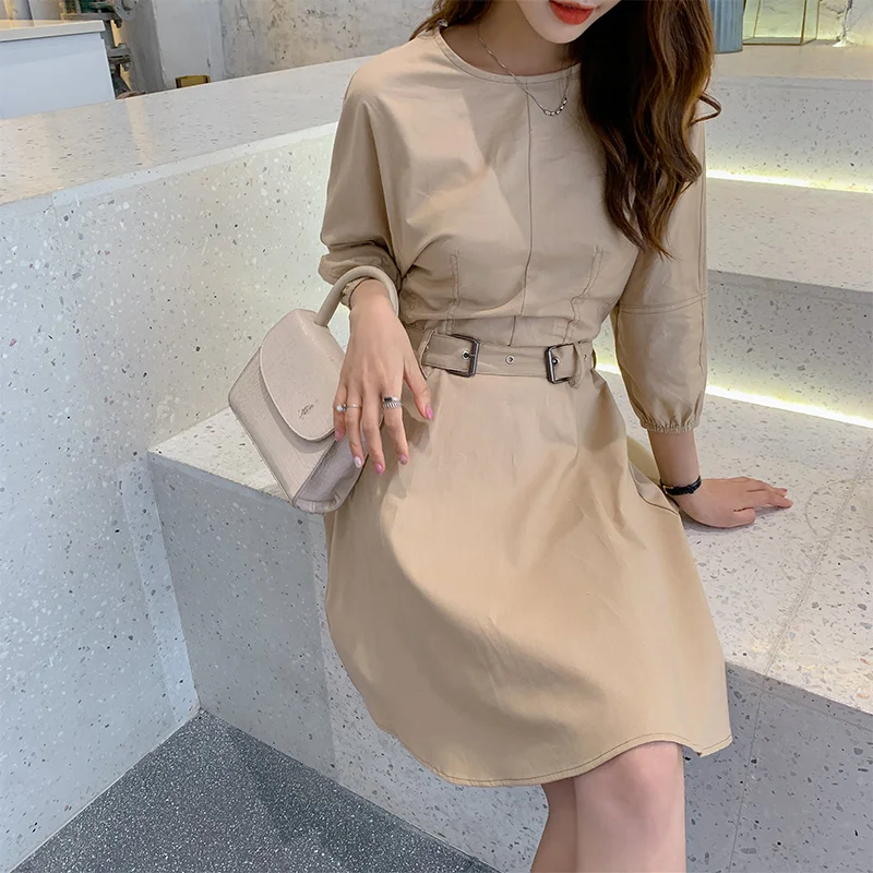 Кружевное новое летнее осеннее платье женское OL Повседневное с коротким рукавом