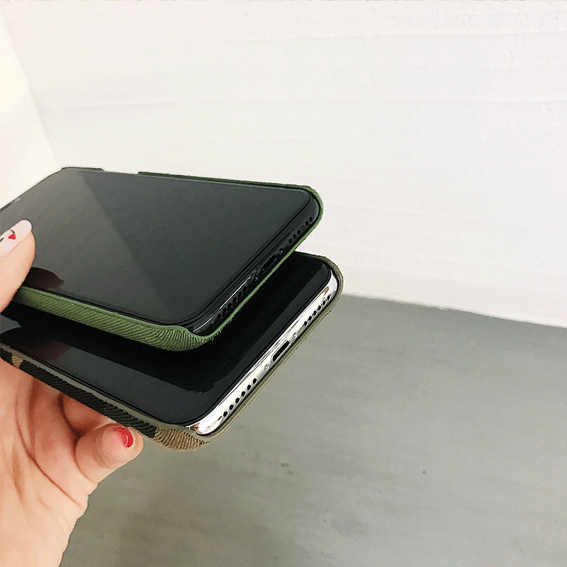 Жесткий PC с тканевой задней крышкой для Iphone 7 чехол с карманом для карт задняя оболочка Coque для Iphone 8 6 6s Plus X Встроенный чехол s