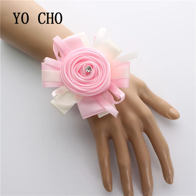 YO CHO/свадебный браслет для подружки невесты с розами и девочек Браслет корсаж