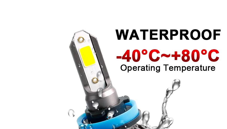 HLXG 2 шт. мини H4 Led H1 H7 автомобилей головной светильник 50 Вт 8000LM nebbia H8 H9 H11 9005 HB3 9006 HB4 6000K лампы светильник авто аксессуары