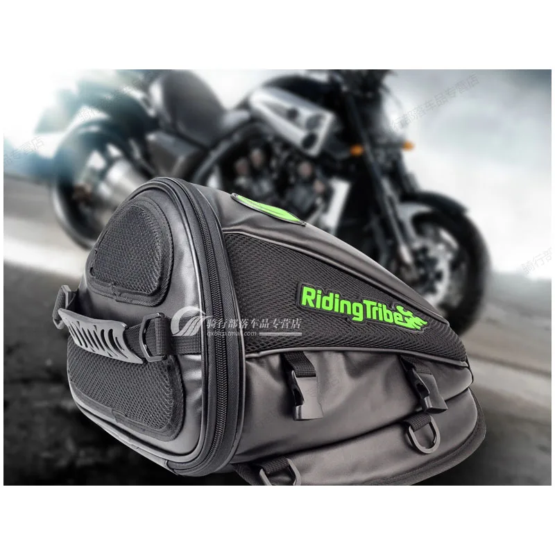 Мотоциклетная кожаная сумка на седло водонепроницаемая заднее сиденье для