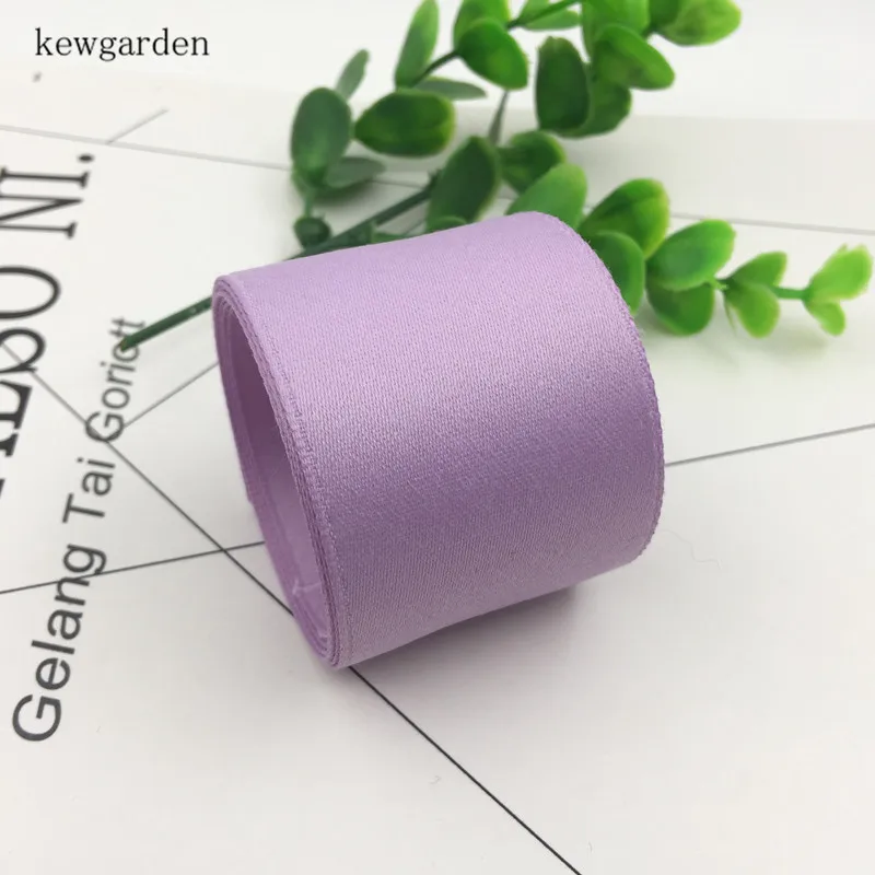 Kewgarden DIY брошь серьги бант для волос аксессуары атласные ленты матовая хлопковая лента 3/" 1" 1," вручную изготовленная лента тесьма 10 ярдов