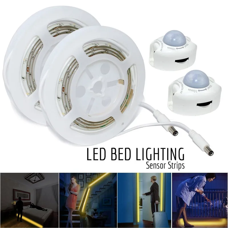 Светодиодная лента SMD2835 с датчиком движения гибкая LED полоска автоматическим