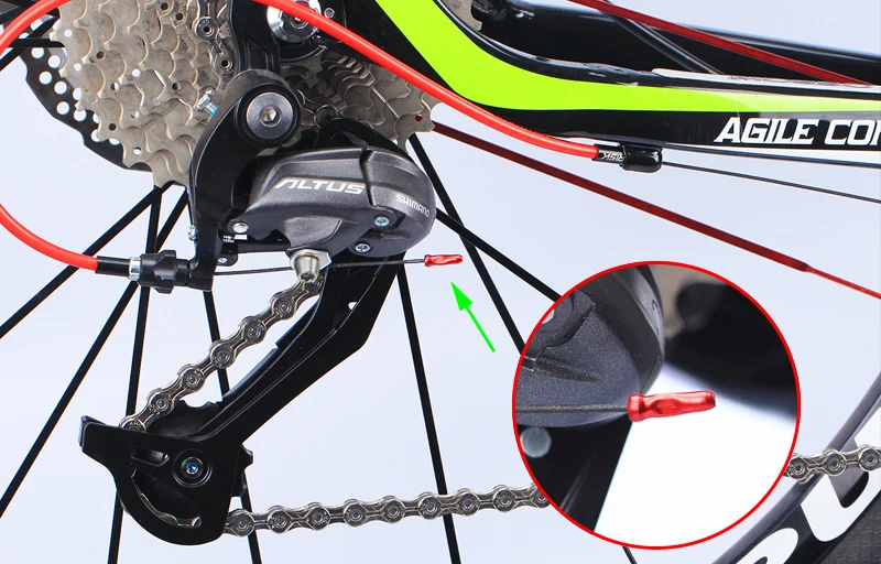 

500pcs Bike Bicycle Brake Derailleur Shifter Inner Cable End Caps Tips 7Colors For All Brake Derailleur Wire Cable Bike Parts