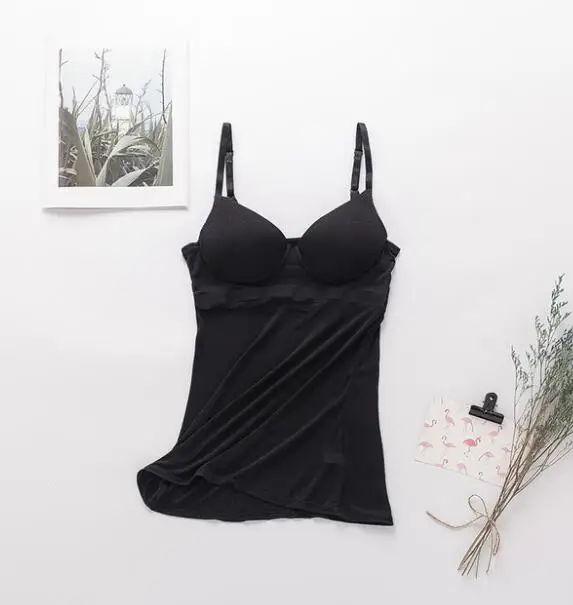 black 1 шт. шелк Женский мягкий бюстгальтер без косточек Camisole Cami ТРУБА Топ SS011 - Color: black