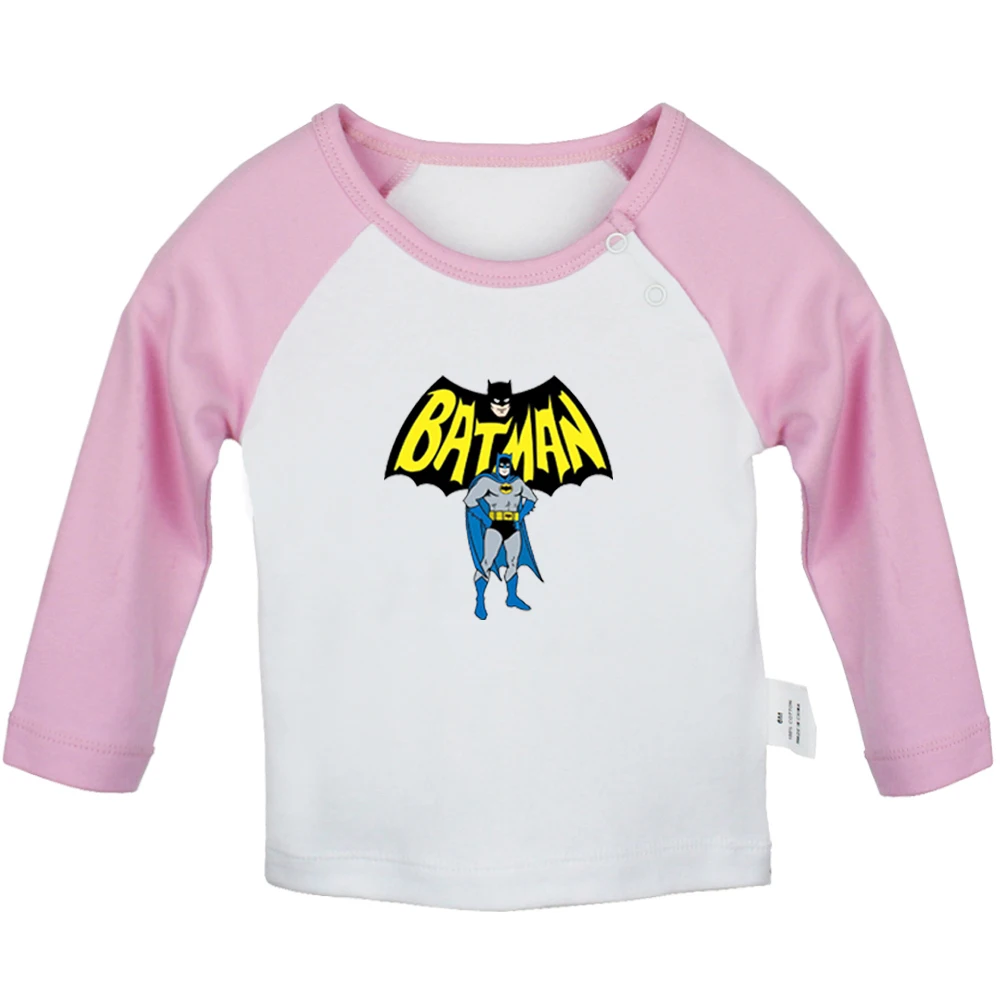 Футболки для новорожденных с супергероями DC Брюсом Уэйном Бэтменом клоуном и