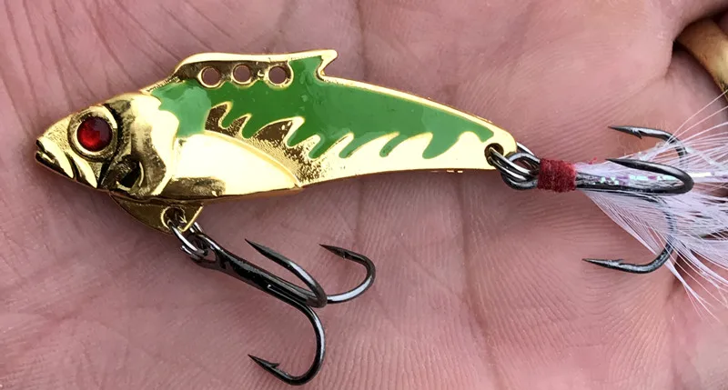 Горячая продажа 1 шт 10г 5cmMeta lVIB LureFishing ложка пресноводная рыболовная жесткая