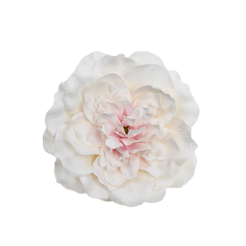 pink white 1 шт./лот, 10 см, искусственный шёлковый пион, Цветочная головка для свадьбы, для дома, вечерние украшения, сделай сам, Цветочная настенная Подарочная коробка, процесс скрапбукинга - Цвет: pink white
