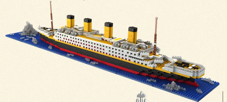 Титаник модель корабля алмазные строительные блоки набор домино Legoings DIY