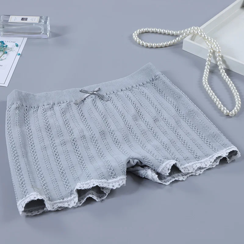 

Yasemeen эластичные бесшовные кружевные трусы, летние дышащие трусы-боксеры, женские хлопковые шорты, милые шорты-боксеры