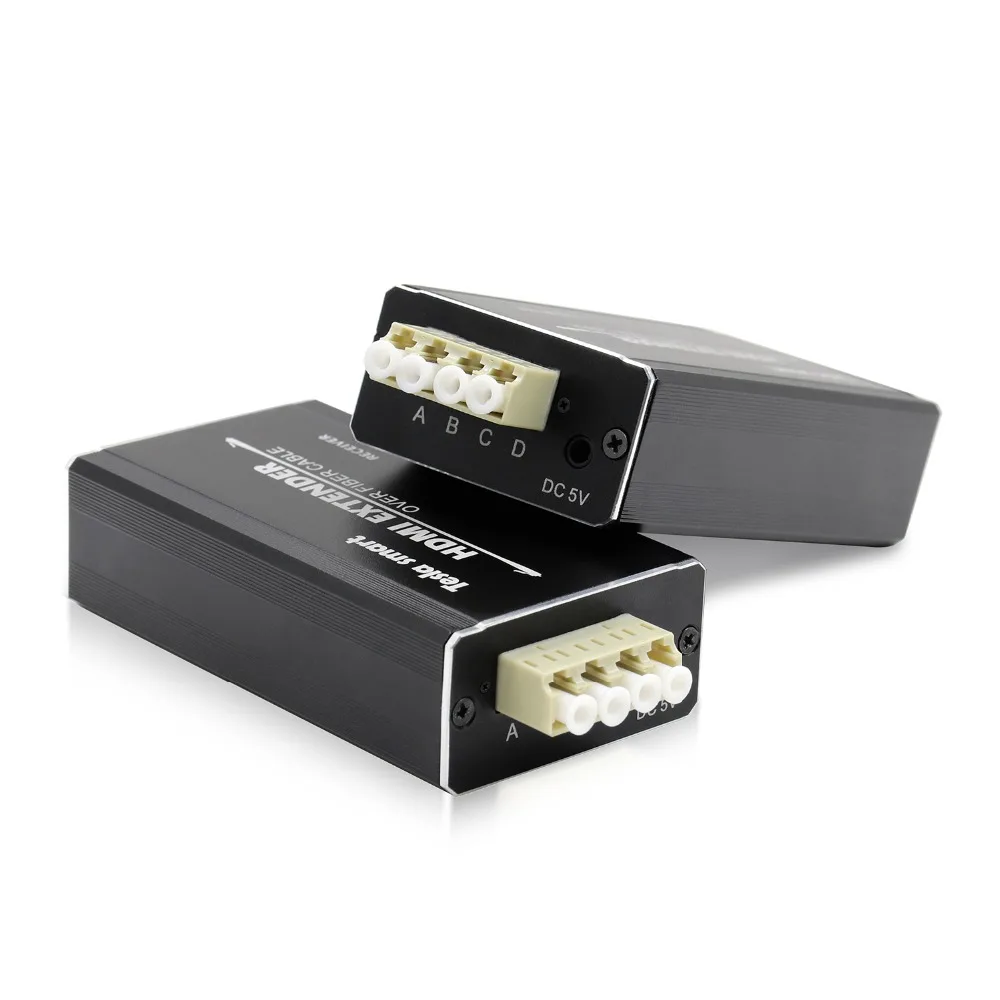 Tesla smart многомодовый длинный расстояние 1000м HDMI оптоволоконный удлинитель(1 удлинитель TX+ 1 удлинитель RX