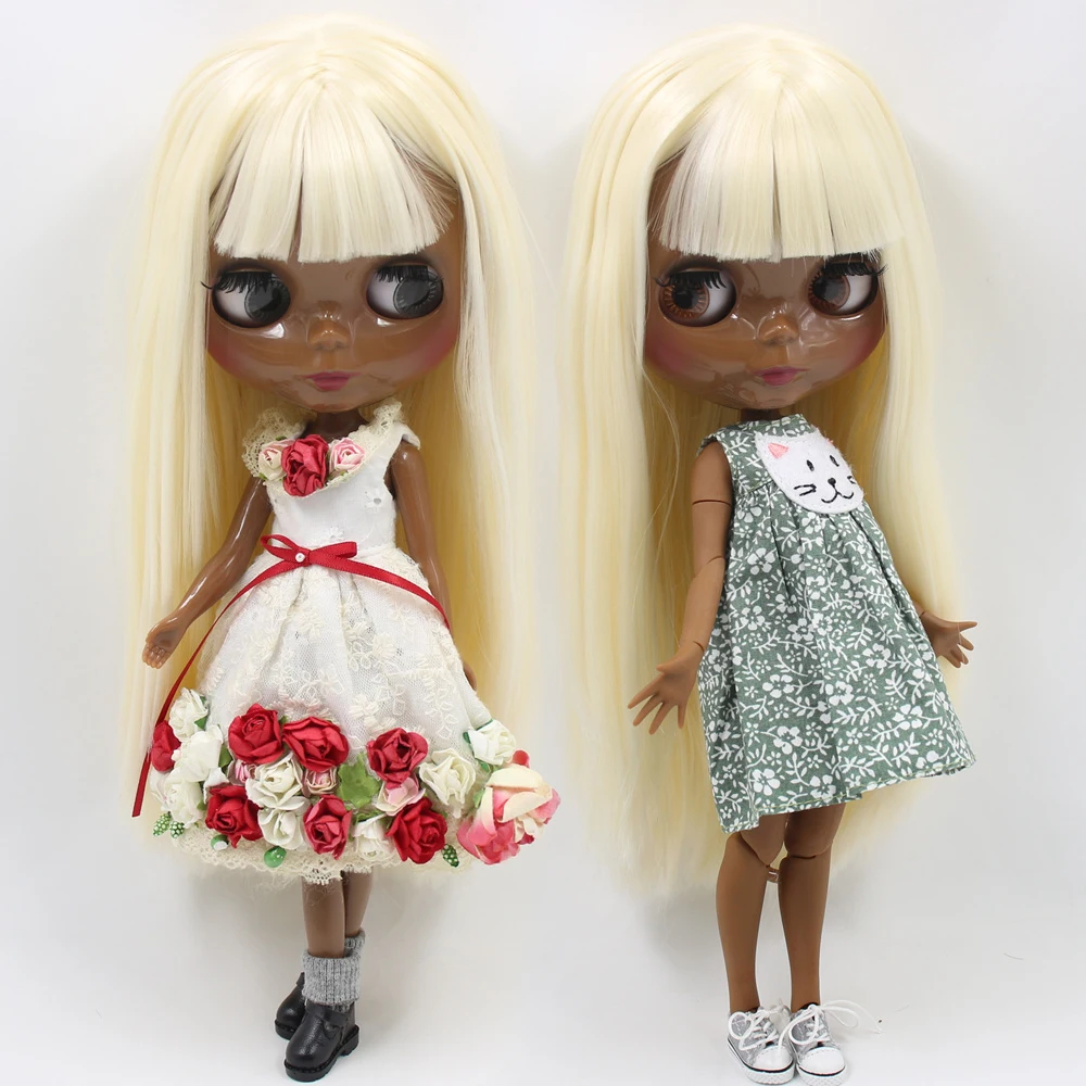Кукла на заказ ICY DBS Blyth No.BL340 светлые волосы супер темная кожа azone S 1/6 bjd OB24 ANINME GIRL |