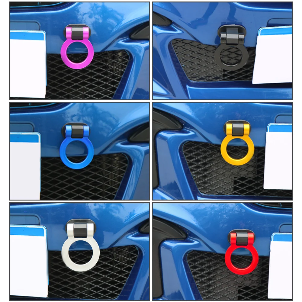 ABS Car Styling Trailer Hooks Sticker Decoration Auto Rear Front Simulation Racing Ring Vehicle Towing Hook | Автомобили и