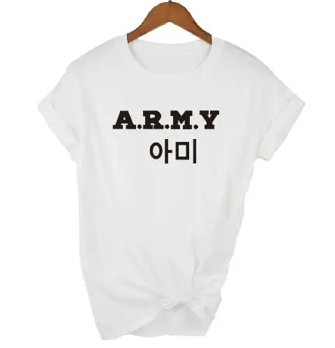 OKOUFEN BANGTAN JHOPE женская футболка хлопок Повседневная с буквенным принтом Kpop женские Топы Футболка короткий рукав плюс размер Прямая поставка
