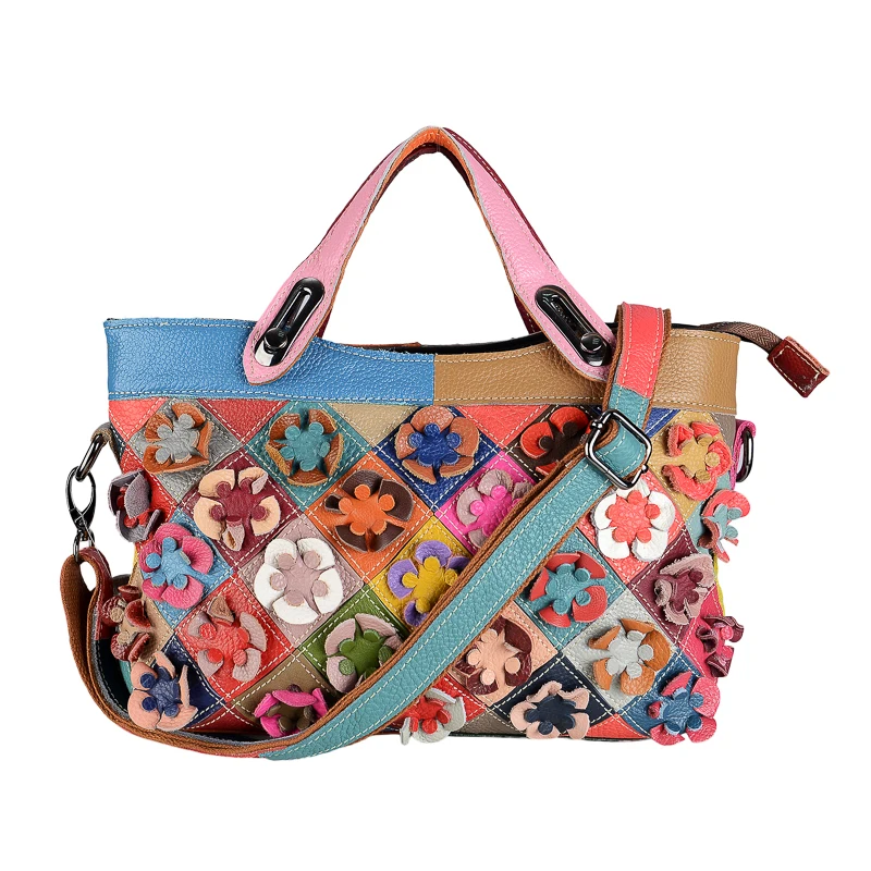 Женская сумка из натуральной кожи San Maries повседневная дизайнерская через плечо