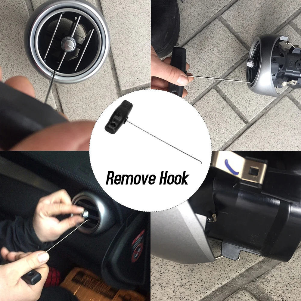 Car Dashboard Removing Tool Auto Tools Storage Box Air Outlet Pulling Remove Hook Fit for Benz |