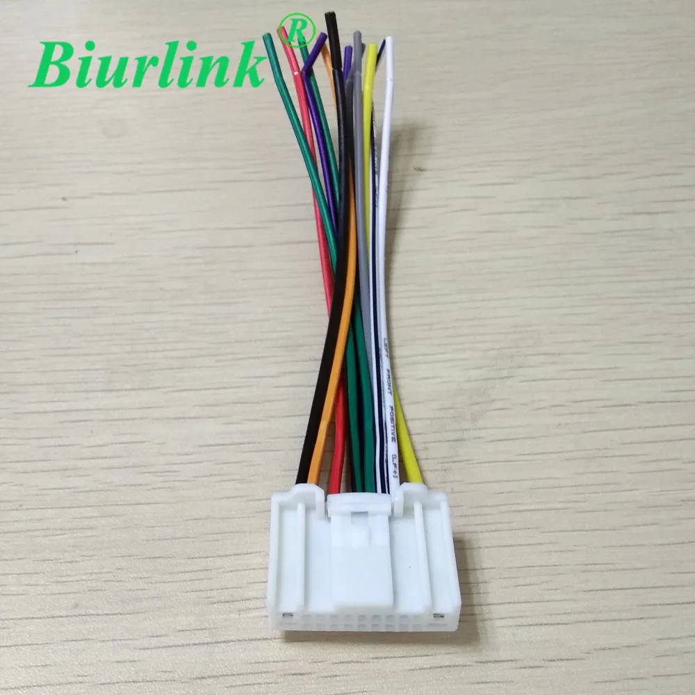 Biurlink 2 шт. в автомобиле радио CD Changer жгут Кабельный адаптер для Nissan Qashqai Livina Tiida|adapter