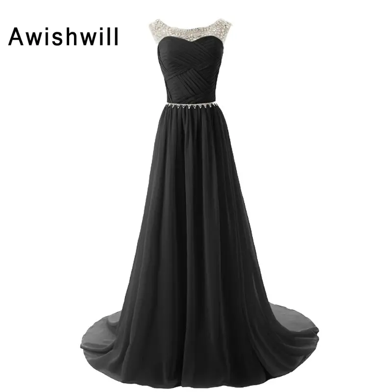 Женское вечернее платье до пола шифоновое с длинными рукавами крылышками и