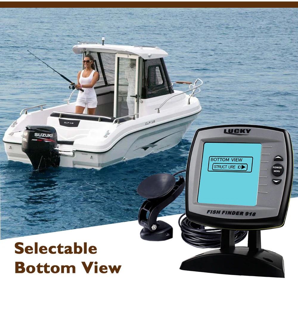 Lucky Fish Finder FF918 180S рыболокатор Проводная сенсорная лодка 45 градусов|Рыболокаторы| |