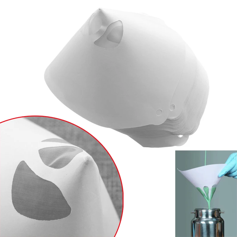 

Hot Sale 50 Mesh Paper Paint Strainers Paper Paint Conical Strainers Mesh Filter Cone Strainer Funnel