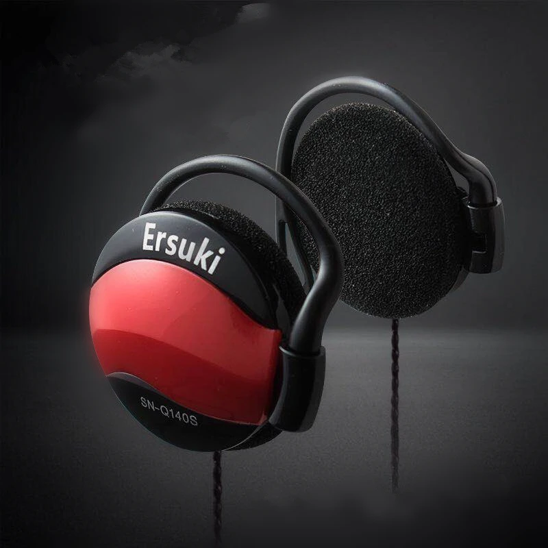 Ersuki Q140s спортивные наушники, наушники для бега с защитой от пота, стерео бас, музыкальная гарнитура для всех мобильных телефонов, высококачественные басы