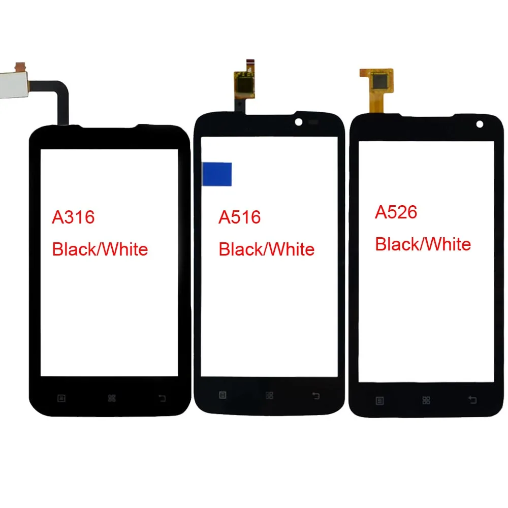 Мобильный телефон сенсорный экран для Lenovo A316 A316i A516 A526 Переднее стекло дигитайзер