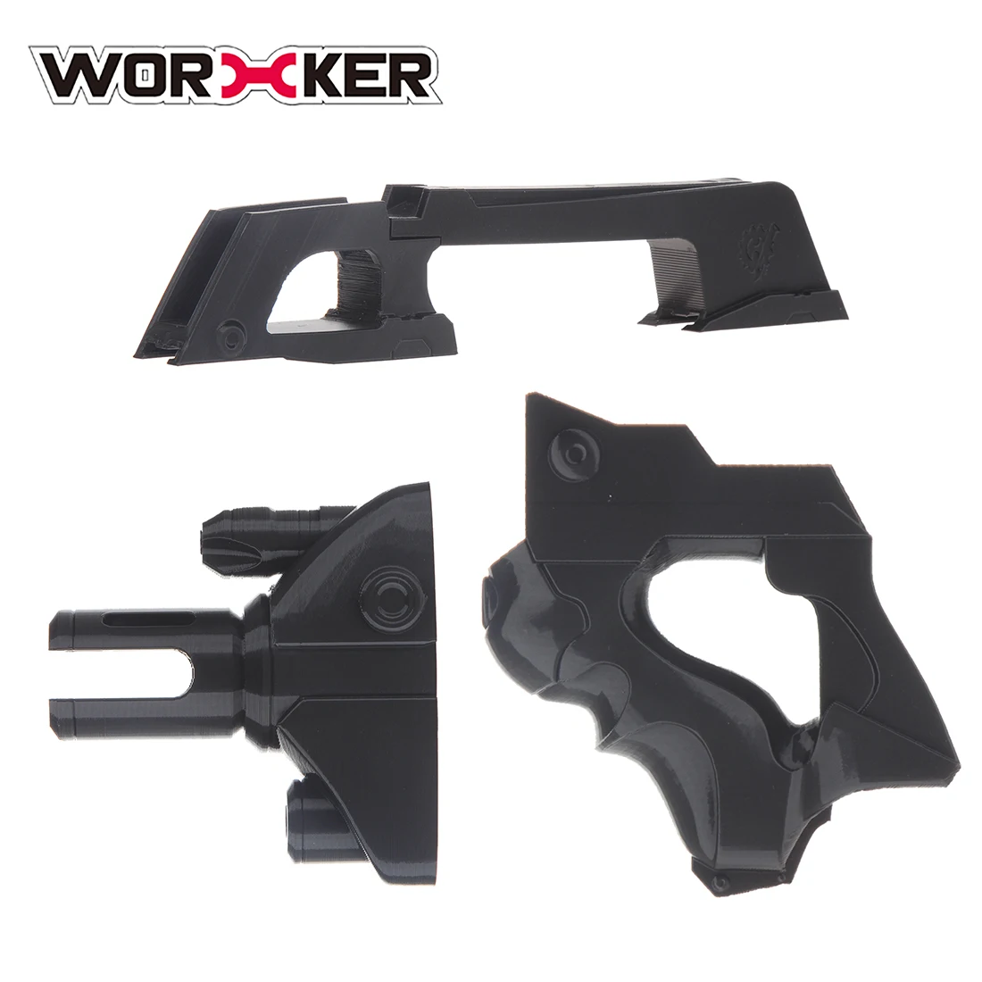 Рабочий F10555 3D печать № 193 гром тип передняя трубка комплект для Nerf Stryfe черный аксессуары для Nerf игрушка пистолет модификация