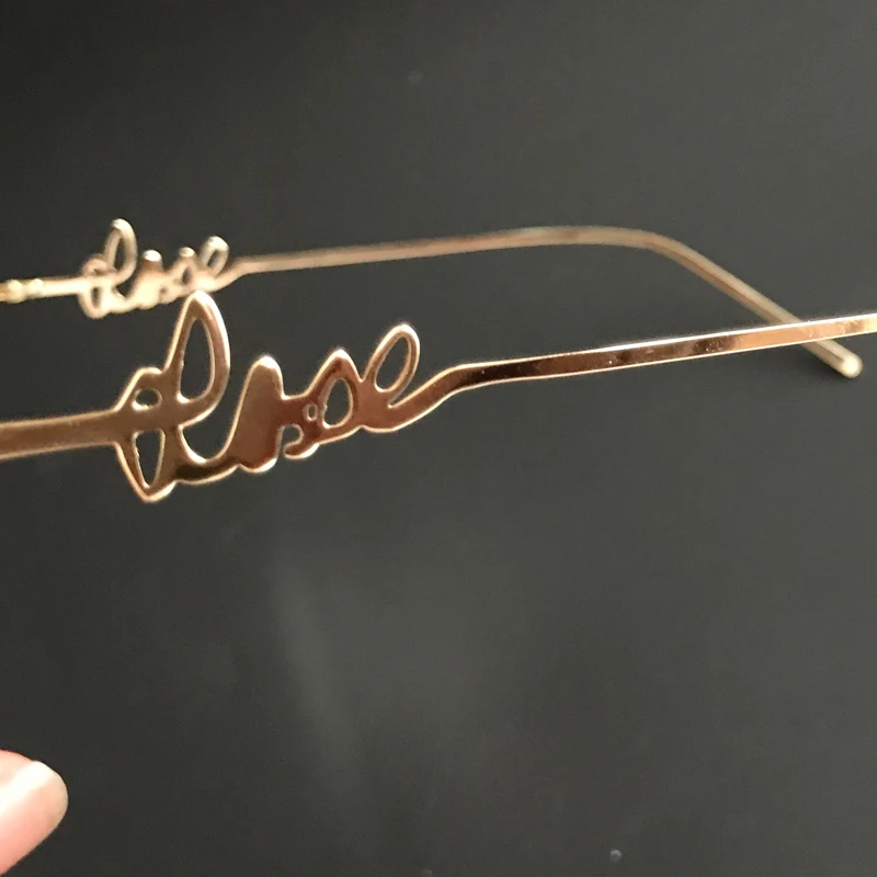 Золото Ясно очки рамки дамы 2017 модный бренд розовый градиент солнцезащитные для