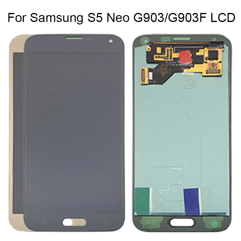 AMOLED lcd S5 Neo G903 G903F дисплей 100% протестированный рабочий сенсорный экран в сборе для