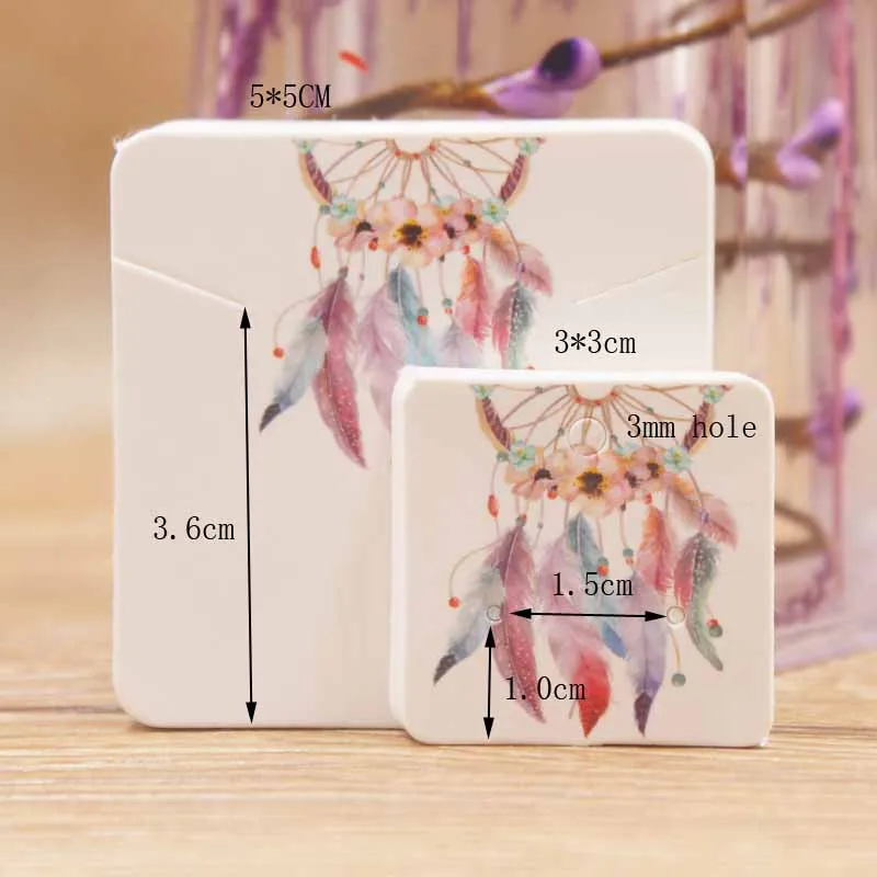 24 Дизайн ювелирных изделий дисплей ожерелье амулеты пакет карты 50 шт крафт Ловец