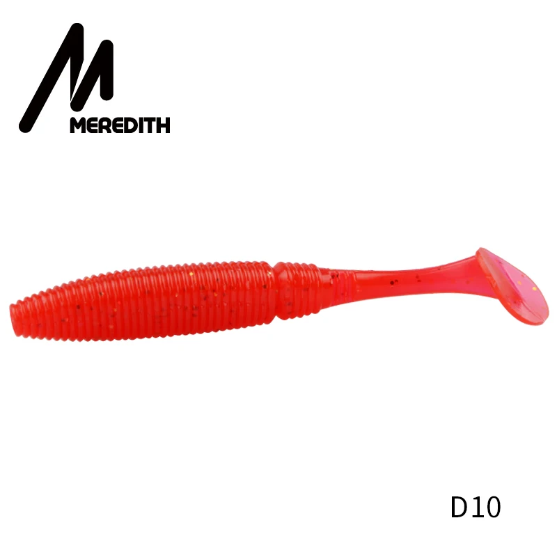 D10 Рыболовные приманки MEREDITH 3,1" Absolut Minnow, 3,7 г, 80 мм, 10 шт., весло, хвост, приманка, рыболовные приманки-Воблеры, искусственный рыболовный мягкий червь - Цвет: D10