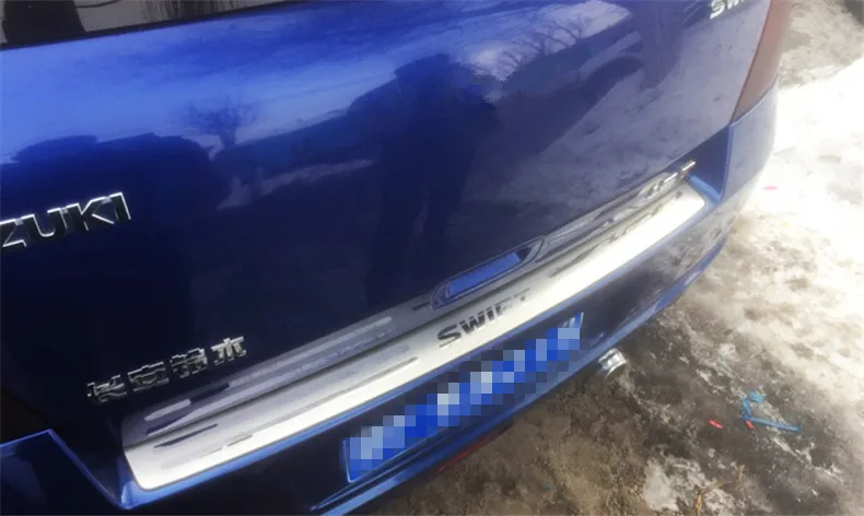 Для 2005-2010 2011- Suzuki Swift из нержавеющей стали задняя Накладка на порог багажника Защитная педаль