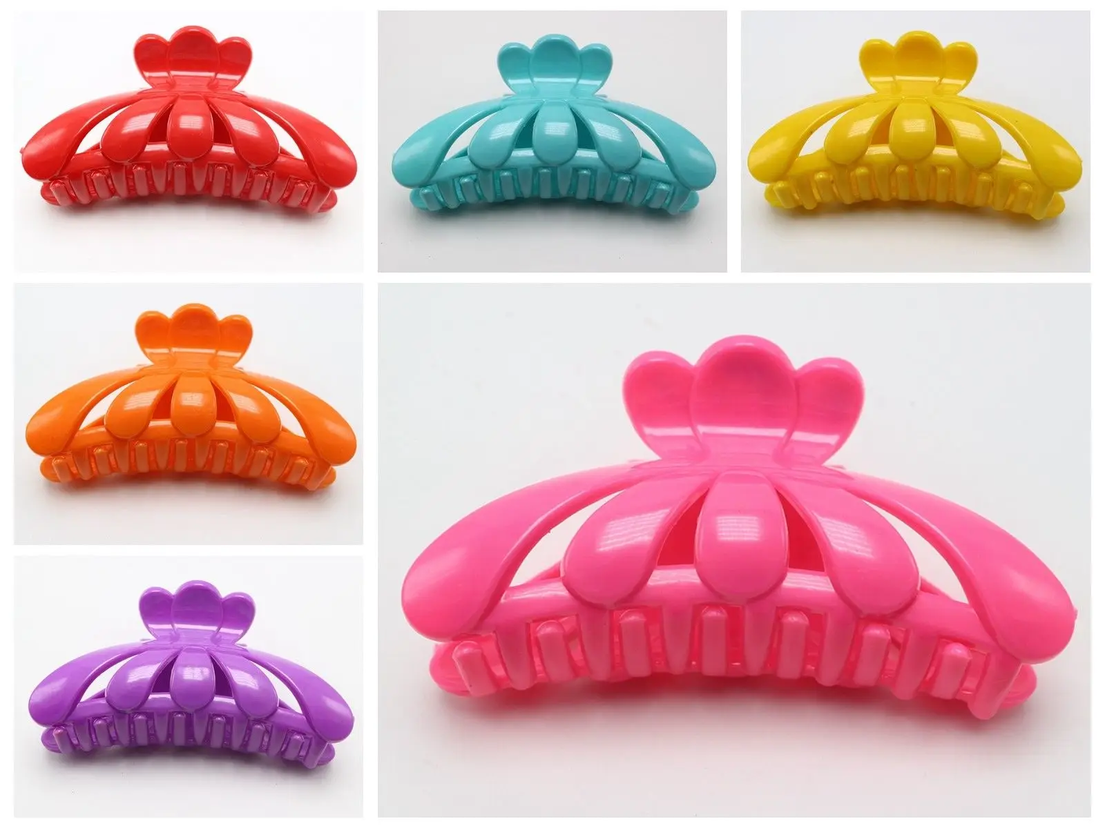 Plastic Hair Claw Clamp Clips 115mm Lady Women Hair Access