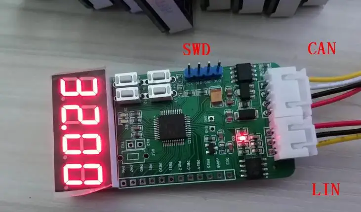 Для однолинейной CAN/высокоскоростной CAN/LIN макетной платы STM32F072 TJA1028 AU5790 цифровая