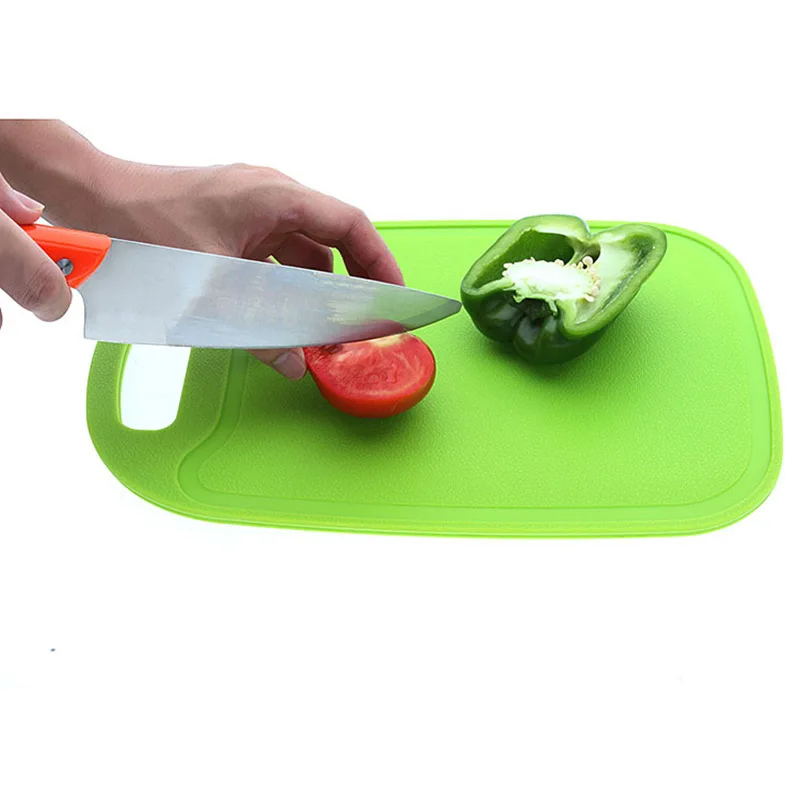 Chopping Blocks cutting board Green household non-slip leak-proof juice mini cut fruit kitchen tools |
