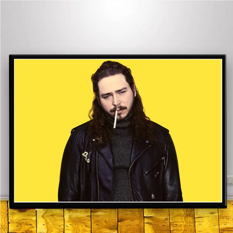 FX399 горячий пост Malone хип хоп рэпер художника музыка ПЕВЕЦ звезда изображение на заказ плакат Искусство Шелковый Холст домашняя, комнатная, настенная Печатный Декор