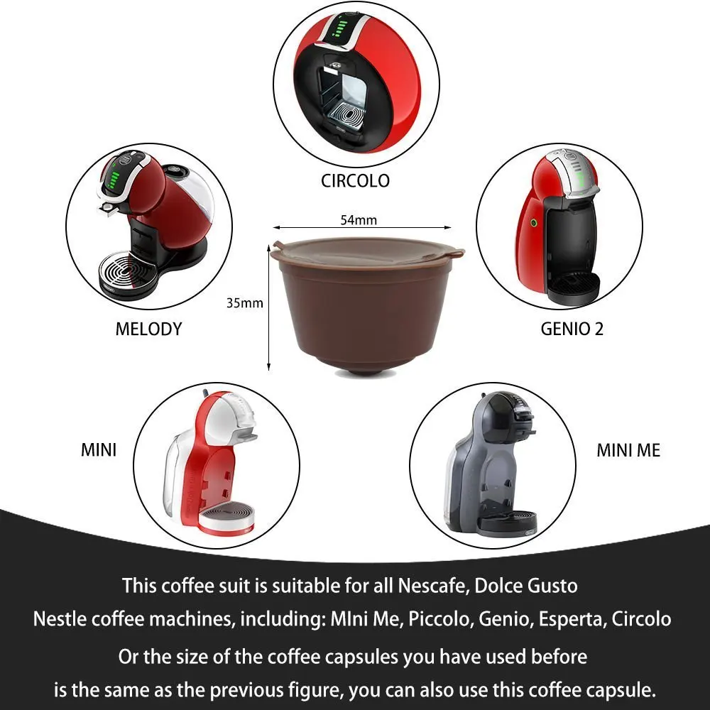 3 шт./упак. многоразовые кофейные капсулы Dolce Gusto пластиковые фильтр чашка фильтры